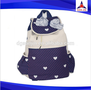 de dibujos animados encantadora bowknot lindo bolso de escuela infantil - Product Image 1