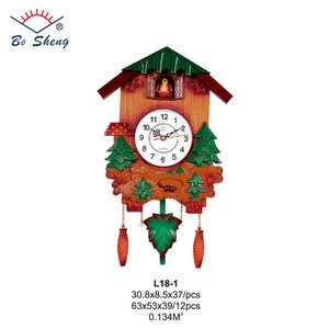 Populaire <span class=keywords><strong>grande</strong></span> horloge murale chine moderne antique <span class=keywords><strong>pendule</strong></span> coucou horloges avec oiseaux horloge murale - Product Image 2