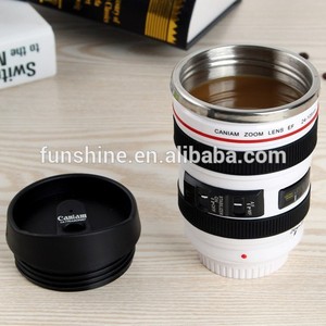 Ef <span class=keywords><strong>objectif</strong></span> de la caméra tasse. 24-105mm sécuritéf/4.0l café voyage tasse thermos whitete rafraîchissement - Product Image 1