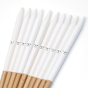Classical Hot Sell Japanese Style Smile Face Pencil Design <strong>Reusable</strong> Wood <strong>Chopsticks</strong>