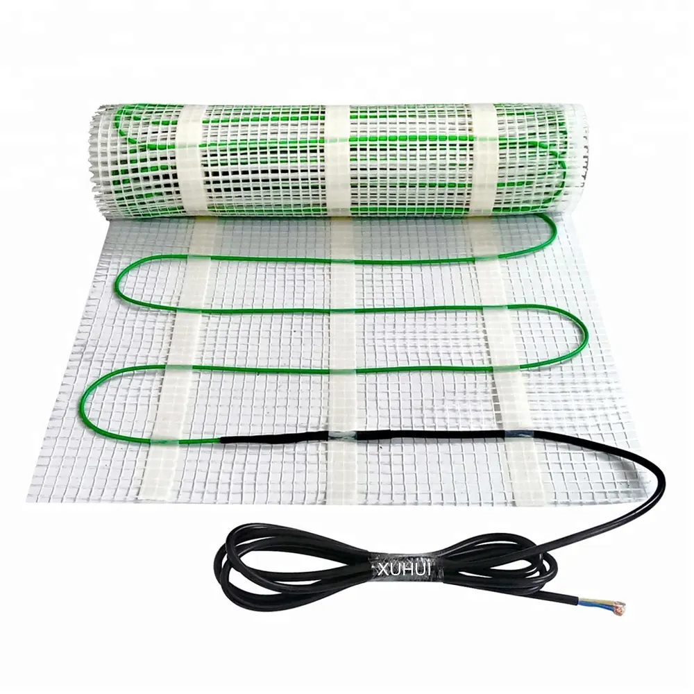 Electric Floor Heat Mat for Underfloor Tile Heating with Adhesive Backing, Sticky Mesh