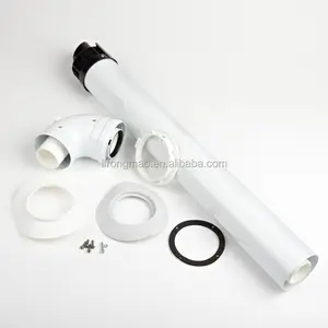 High quality aluminum coaxial flue pipe/chimney/smoke pipe for wall hung gas boiler