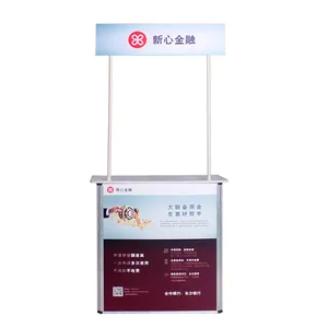 Portable Advertising aluminum Promotion Table Exhibition Promotion Counter