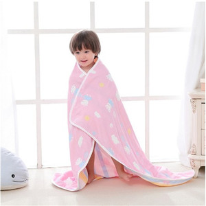 Mousseline Bébé Couverture Enfants 6 Couches Gaze Coton Doux Anti-Coup Couette Nouveau-Né Infantile Swaddle Serviette Enfants Serviette <span class=keywords><strong>De</strong></span> Bain - Product Image 6