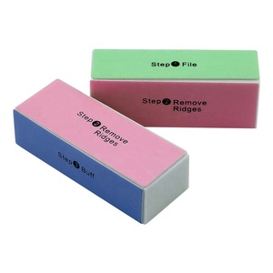 Papier de verre personnalisé 4 voies <span class=keywords><strong>Lime</strong></span> à ongles <span class=keywords><strong>Lime</strong></span> à ongles, vente en gros Gel vernis à ongles éponge bloc rose brillant tampon pour tampon à ongles brillant - Product Image 4