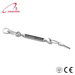 DIN1480 A2 A4 304 316 In Acciaio Inox M16 Filo di Corda Tenditore con Gancio e Gli Occhi