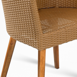 Chaise moderne en rotin synthétique, fauteuil de haute qualité, pour salon et meubles d'extérieur - Product Image 4