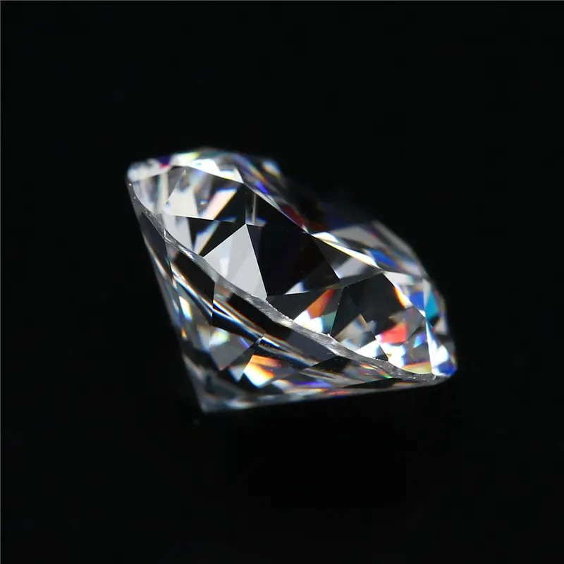 Warna Asli DEF / GH/ IJ VVS Bulat Brilliant Cut Longgar Batu Moissanite