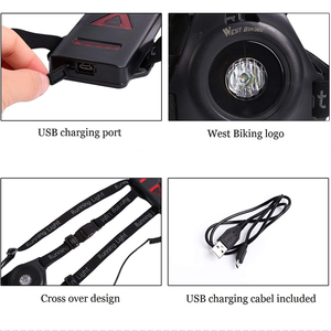 NOUVEAU feu de course USB rechargeable <span class=keywords><strong>nuit</strong></span> étanche extérieur led poitrine lumière arrière avertissement lumière de course pour le jogging de <span class=keywords><strong>nuit</strong></span> - Product Image 5