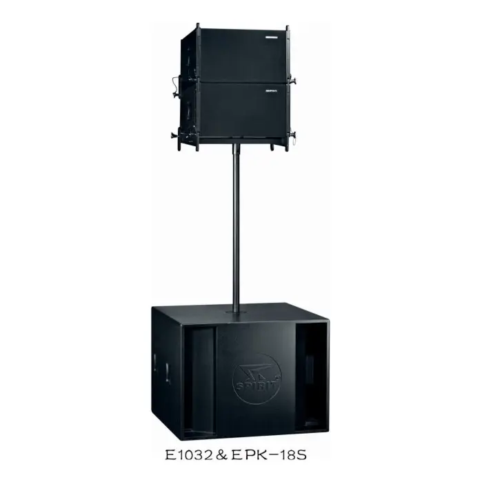 1 × 10 "لو 2x1.75" HF دبوس خط صفيف أجزاء صندوق مكبر الطلاء E1032 مع تغطية 120x10 درجة 60x18 كيلو هرتز 300/600w LF