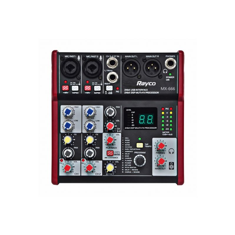 Professional 4 Channel Audio Mixer For Computer Recording