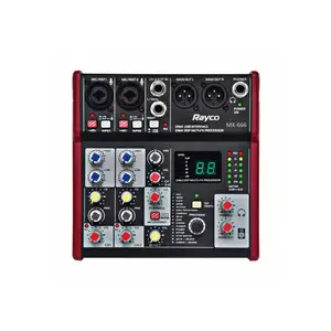 Professionele 4 Kanaals Audio Mixer Voor Computer Recording