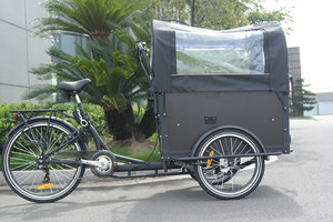 <span class=keywords><strong>Tricycle</strong></span> cargo électrique familial à assistance au pédalage CE Danish Bakfiets à 3 roues <span class=keywords><strong>pour</strong></span> adultes à vendre / <span class=keywords><strong>Vélo</strong></span> cargo d'usine UB9019 - Product Image 2
