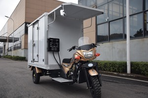 ฉงชิ่ง200cc การจัดเก็บอาหารสดรถบรรทุกขนาดเล็กนมไอศครีมตู้เย็นรถสามล้อ3ล้อรถจักรยานยนต์