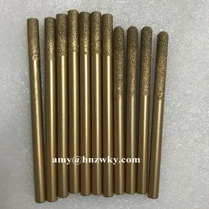 Chân không Brazed Kim Cương CNC khắc Router Bits Công Cụ Khoan cho đá granite đá khắc