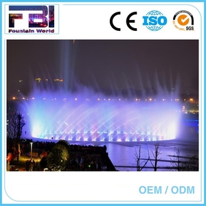 Al aire libre de dos capas <span class=keywords><strong>cascada</strong></span> decorativos ronda de música colorido luz fuente - Product Image 5