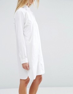 ZY Abito da Donna di Alta Qualità Personalizzabile con Colletto a Punta e Orlo Curvo 100% Cotone Mini Abito Camicia - Product Image 2