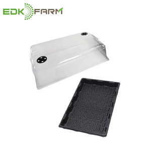 agriculture hydroponic fodder nursery microgreen plant growing plastic seedling trays