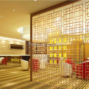 Corte láser de <span class=keywords><strong>Metal</strong></span> de partición restaurante de acero inoxidable de pared pantallas del divisor - Product Image 2