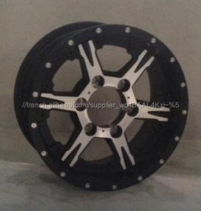 Blanc avec rivet roue jantes boulon cercle 6x139.7 balck gris machine visage <span class=keywords><strong>15</strong></span> pouce roues jantes petite taille roues - Product Image 2