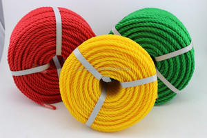 Màu Đỏ Vàng Xanh 3 Hoặc 4 Sợi Xoắn PE Vòng Sợi Dây Pp Danline Xoắn Dây Polypropylene Raffia Dây - Product Image 2