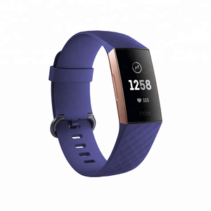 Pulsera de TPU con patrón de diamante para <span class=keywords><strong>Fitbit</strong></span> Charge 3, accesorios para reloj inteligente para hombres y mujeres con reemplazo de correa de plástico - Product Image 3