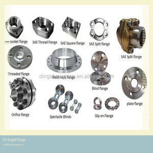 Flange forgée, usinage CNC, flange pour grand tuyau, acier au carbone - Product Image 1