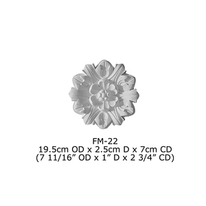 Ornements en polyuréthane haute densité, magnifiques décorations en PU pour plafond, lampe de plafond en bois, médaillon de plafond / rosette de plafond - Product Image 6