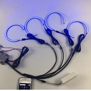 Sk6812 RGBW <span class=keywords><strong>E46</strong></span> Projecteur de phare <span class=keywords><strong>LED</strong></span> de voiture Nouvel état <span class=keywords><strong>Angel</strong></span> <span class=keywords><strong>Eyes</strong></span> Retrofit Light Flow - Product Image 3
