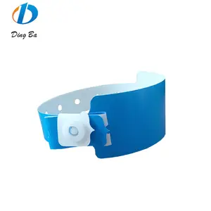 Plastic Events Bracelet Composite Paper Wristband Cheap Custom Print Logo Bangle Snap Button Bracelet