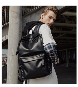 MOYYI Sacs en Cuir PU pour Hommes, <span class=keywords><strong>Sac</strong></span> <span class=keywords><strong>à</strong></span> <span class=keywords><strong>Dos</strong></span> d'École, <span class=keywords><strong>Sac</strong></span> <span class=keywords><strong>à</strong></span> <span class=keywords><strong>Dos</strong></span> en Cuir d'Affaires - Product Image 5
