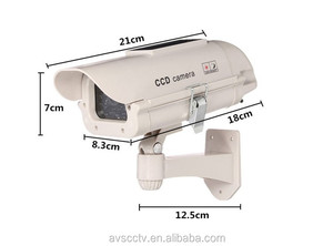 Giá rẻ ABS ngoài trời năng lượng mặt trời Powered Dummy máy ảnh Bullet nhấp nháy ánh sáng không-thực máy ảnh - Product Image 2