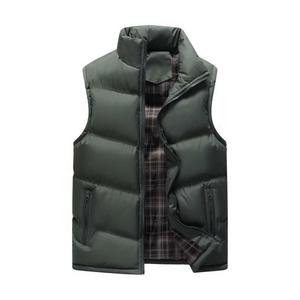 Bodywarmer avec fermeture éclair complète matelassé en duvet pour hommes <span class=keywords><strong>Gilet</strong></span> matelassé avec logo personnalisé pour l'hiver - Product Image 5