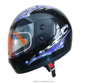 पूरा चेहरा हेलमेट बाइक मोटरसाइकिल casco पीपी सामग्री/छोटे ग्राफिक/नीले/अनुकूलित/का छज्जा के साथ