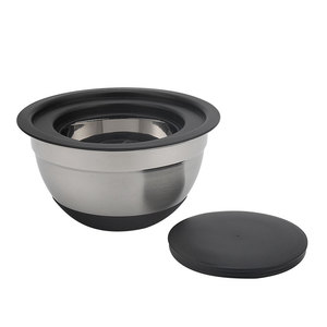 Thép không gỉ bát với <span class=keywords><strong>3</strong></span> hoán đổi cho nhau graters bột trộn bát 4-1 colander với trộn bát đặt - Product Image 1