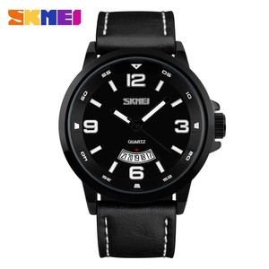 OEM <span class=keywords><strong>SKEMI</strong></span> 9115 남성용 시계 럭셔리 3ATM 방수 시계, 캘린더, 가죽 밴드, 쿼츠 무브먼트, 스포츠 손목시계 - Product Image 2