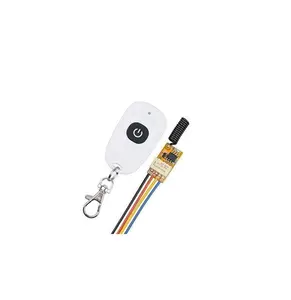 Taidacent 433mhz Transmitter and Receiver Kit 3.7V 12V 1 Channel RF Remote Control Relay Switch