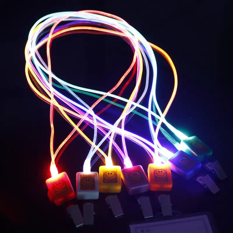 شعار مخصص المطبوعة تضيء الحبل LED ضوء وماض حزام الحبل ل حزب