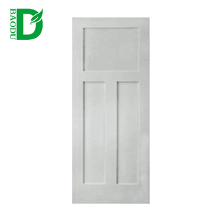 Puerta de chapa de diseño de puerta moldeada HDF, barata, puerta interior precolgada - Product Image 2