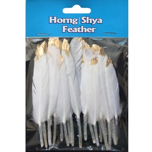 Tinto <span class=keywords><strong>di</strong></span> vendita calda HP-32 50 pz ploybag allentate <span class=keywords><strong>piume</strong></span> d'ala vera piuma bianca d'oca Cosse per decorazione fai da te - Product Image 2