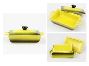 Nordic Ware Oven Microwavable Safe Ceramic Rectangle Bakeware <strong>Pans</strong> Kitchen Wares <strong>Casserole</strong> Dish <strong>With</strong> <strong>Lid</strong> High Quality - Product Image 3