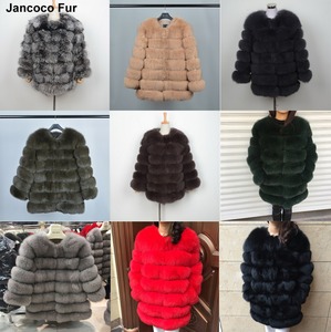 <span class=keywords><strong>Manteau</strong></span> de fourrure véritable de renard, épais et <span class=keywords><strong>chaud</strong></span>, veste d'hiver pour femmes à 7 rangées, mode féminine vêtements d'extérieur, nouvelle collection - Product Image 6
