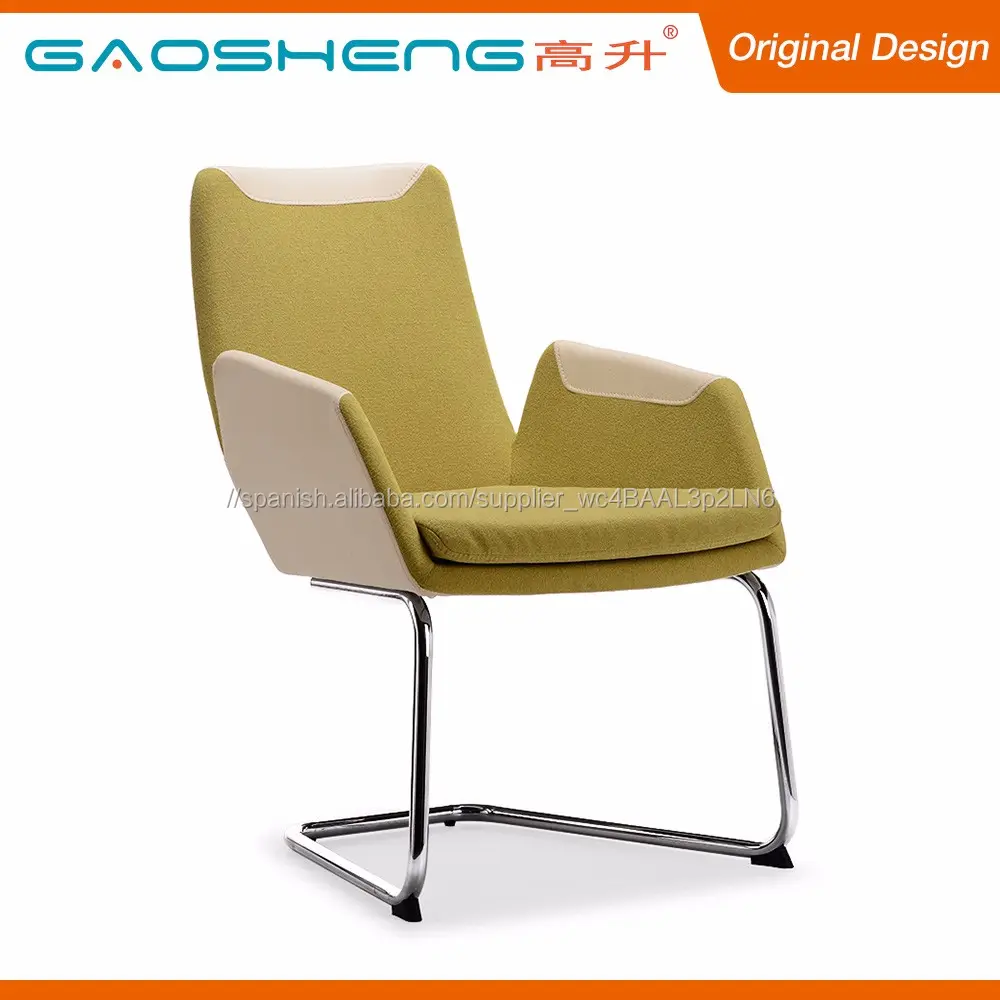 GS-G1805C moderno tejido silla de barbero salón de belleza/peluquería sillas de espera
