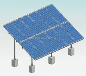 易于安装镀锌不锈钢铝地面式太阳能光伏安装结构