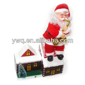 2014 独特的礼物音乐圣诞老人淘气的圣诞老人在屋顶