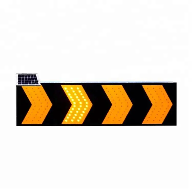 सौर एलईडी आयताकार तीर निर्माण सड़क यातायात संकेत और संकेतों