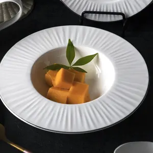 Wärme Beständig Dünne Sicher Fine Bone China Spitze Design Silber Rim Restaurant Abendessen Platten, custom Druck Bone China Großhandel %