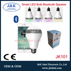 Jk101 Best CE brilho e led cor mudar lâmpada de música bluetooth Speaker com RGB e App