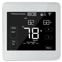 Termostato inalámbrico con control por voz, termostato inteligente de bomba de calor de calefacción, 24V, 7 días de Programación digital, WIFI
