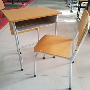 Mobilier scolaire vietnamien en bois, siège unique, meilleur mobilier scolaire, bureau et chaise pour étudiants - Product Image 3